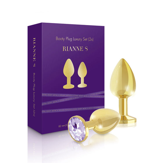 RIanne S Booty Plug Set 2-Pack - Gold