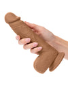 Studs Dual Density Silicone 6.25" Dildo - Brown