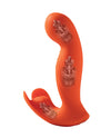 Crave 3 G-Spot Vibrator with Rotating Massage Head & Clit Tickler - Orange