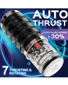Warrior Auto Thrusting Male Masturbator - White