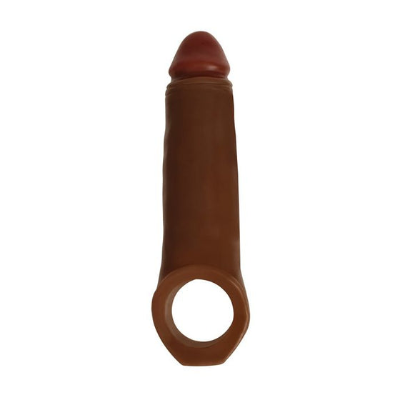 Curve Toys Jock Enhancer 2" Extender w/Ball Strap - Chocolate