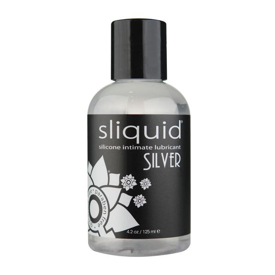 Sliquid Silver Silicone Lube Glycerine & Paraben Free - 4.2 oz
