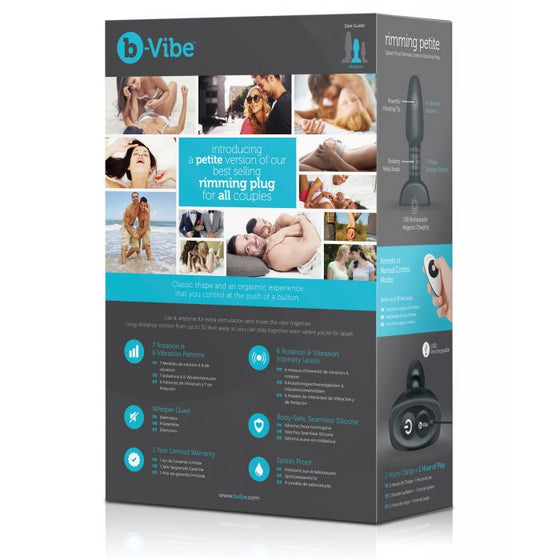 b-Vibe Petite Rimming Plug - Black
