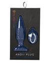 Nu Sensuelle Andii Vertical Roller Motion Butt Plug - Navy