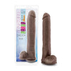Blush Au Naturel Daddy 14" Sensa Feel Dual Density Dong w/Suction Cup - Chocolate