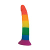 Rainbow 7" Strap On Dildo w/Harness