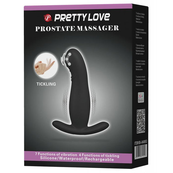 Pretty Love Eudora Vibrating Prostate Massager 7 Function - Black