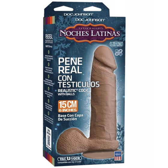 Noches Latinas Ultraskyn Pene Real Con Testiculos 6 "
