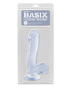 Basix Rubber Works 7.5" Dong w/Suction Cup - Clear