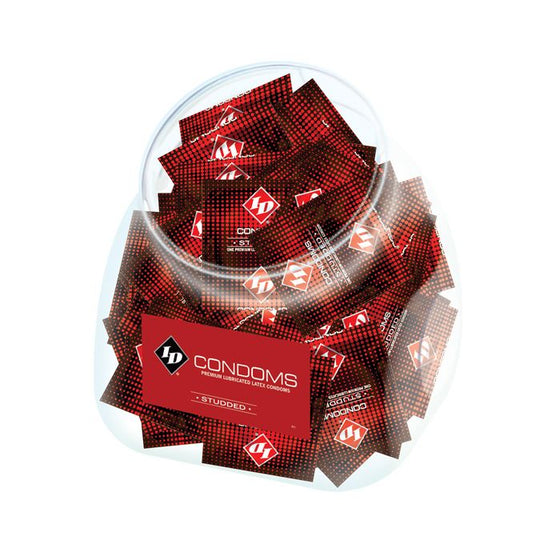 ID Studded Condoms Fishbowl - Bowl of 144