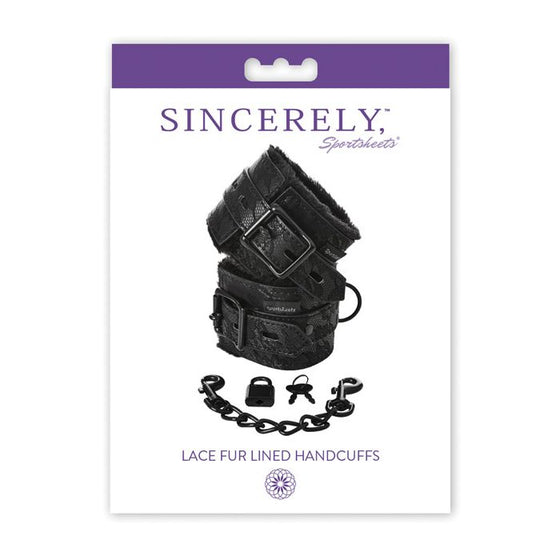 Sincerely Lace Fur Lined Handcuffs