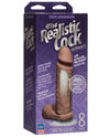 Realistic 8" ULTRASKYN Cock w/Balls - Brown