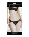Sportsheets Vibrating Velvet Harness w/Bullet - Black