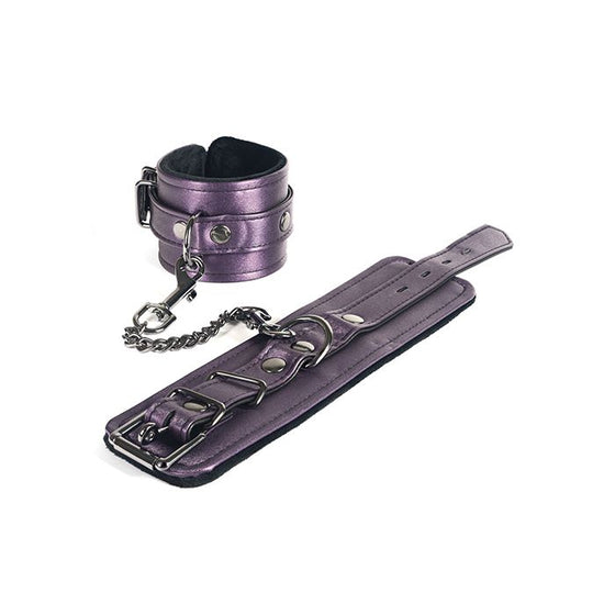 Spartacus Galaxy Legend Faux Leather Wrist Restraints - Purple