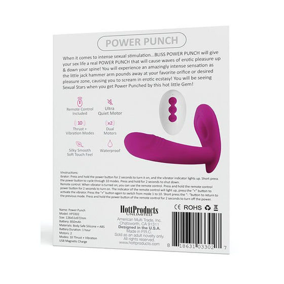 Bliss Power Punch Thrusting Vibe