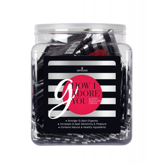 G How I Adore you G-Spot Enhancement Cream - Tub of 100 Single Use Packet