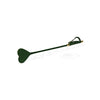 Spartacus PU Riding Crop w/Plush Heart Shape Tip - Green