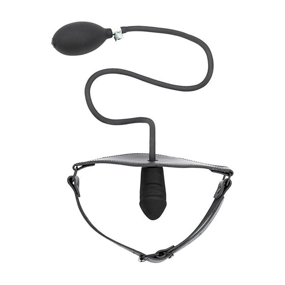 Spartacus Inflatable Dildo Gag with hand pump