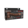 Fetish Fantasy Series 8" Hollow Rechargeable Strap On w/Remote - Brown