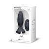 A Play Rechargeable Silicone Adventurous Anal Plug w/Remote - Black