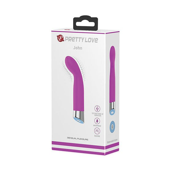 Pretty Love John Mini G-Spot Vibrator - Fuchsia
