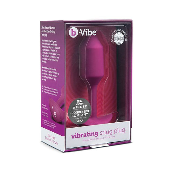 b-Vibe Vibrating Weighted Snug Plug M - 112 g Rose