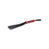 Sultra 16" Lambskin Twisted Grip Flogger - Black w/Red Woven Handle