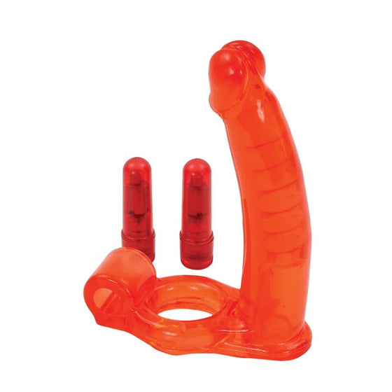 Double Penetrator Ultimate Cockring - Red