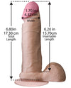 Realistic 6" ULTRASKYN Cock w/Balls - White