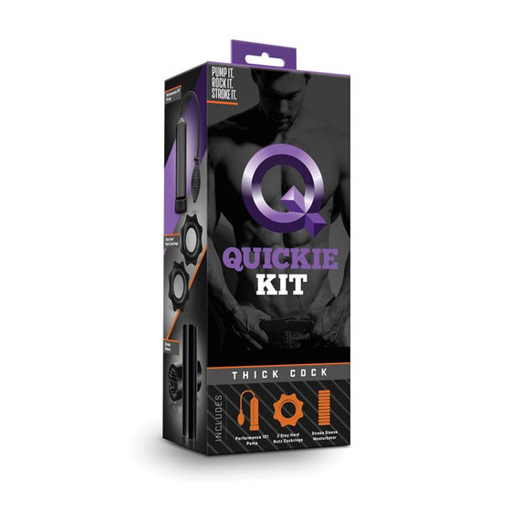 Blush Quickie Kit - Thick Cock Black