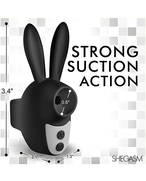 Shegasm Sucky Bunny Clit Stimulator - Black