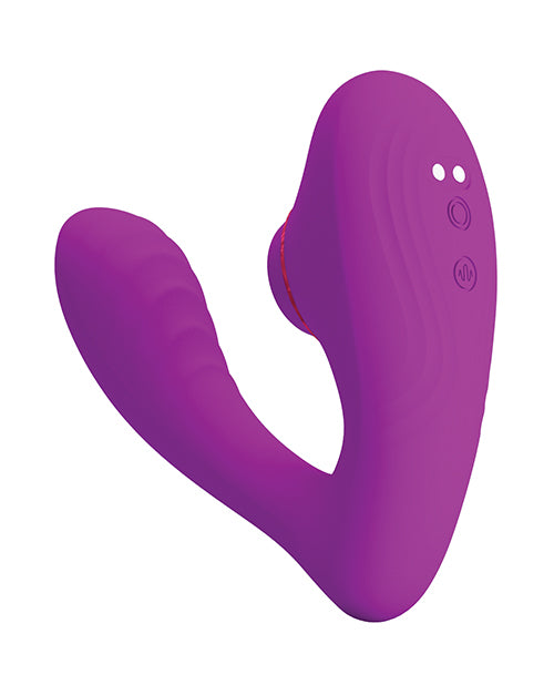 Pretty Love Nauty Thumping & Vibrating Insertable Vibrator - Fuchsia