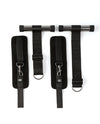 Sei Mio Doorway Play Adjustable Over Door Cuff Restraints - Black