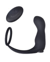 Ass-station Contoured Anal Plug w/Remote - Black