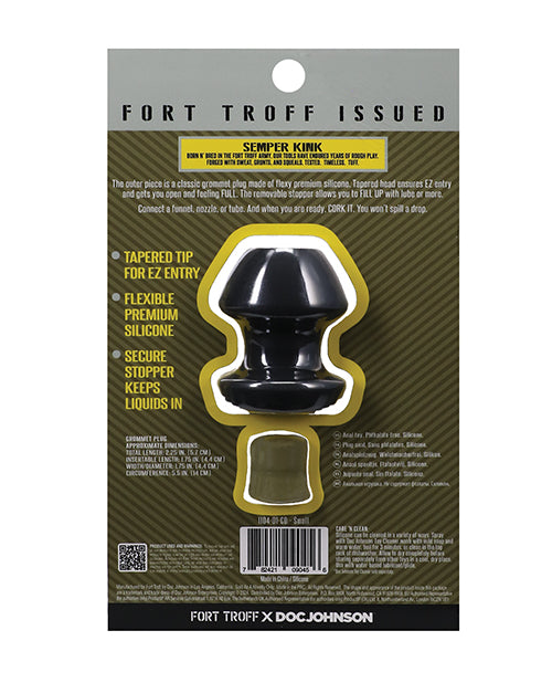 Fort Troff Kum Keeper Anal Plug - Small, Black