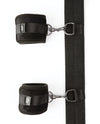 Sei Mio Spread the Love Ankle Spreader Bar w/Wrist Cuffs - Black