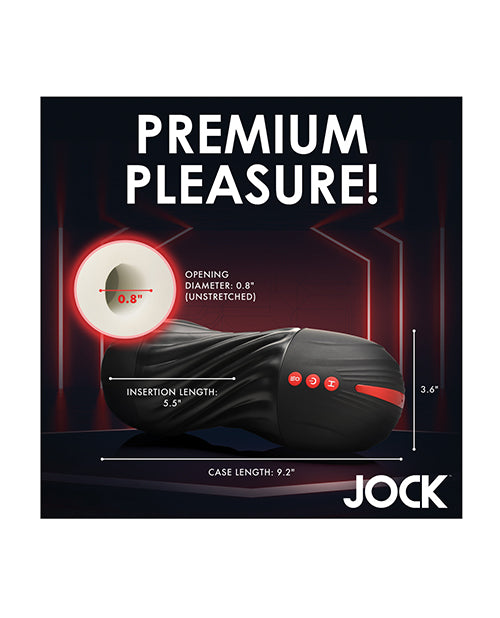 Curve Toys Jock Sucking & Vibrating Masturbator - Black