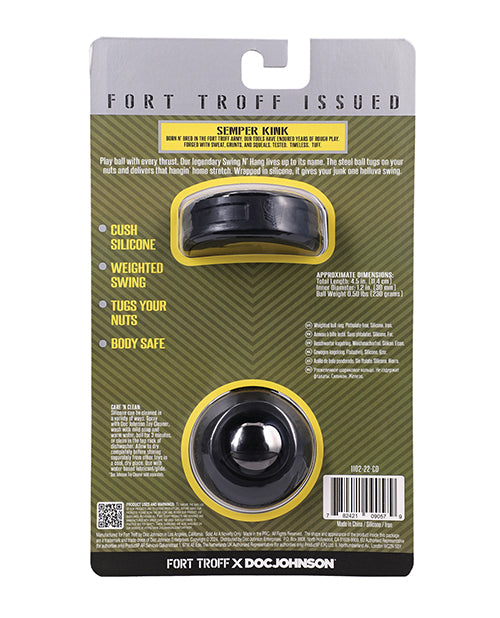 Fort Troff Swing n' Hang Silicone Ball Stretcher - Black