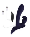 Evolved Giving Vibes Strap-On Bunny Eared Stimulator w/Remote Control - Purple