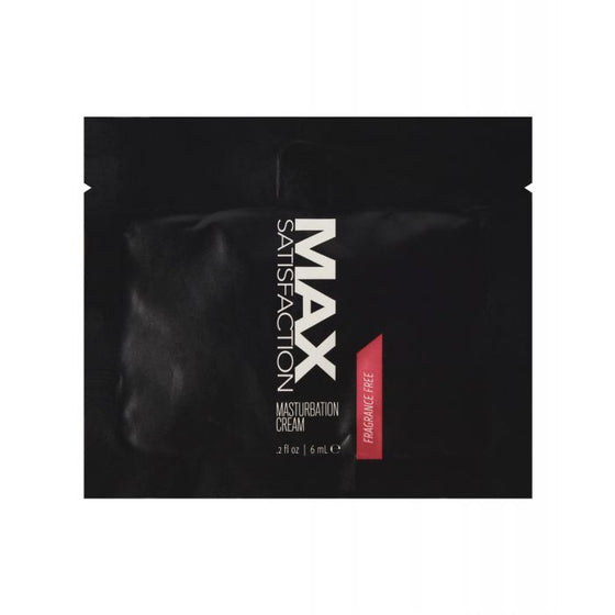Max Satisfaction Masturbation Cream Foil - 6 ml Pack of 24