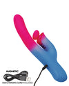 Elation Thrusting Dual Stimulator - Blue/Pink