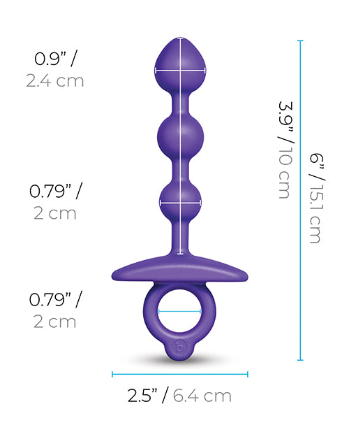 b-Vibe Zip Silicone Anal Beads
