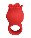Pretty Love Jae Floral Ring Finger Vibrator - Red