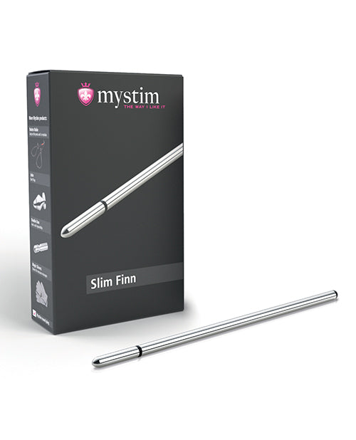 Mystim Slim Finn eStim Urethral Sound - Silver