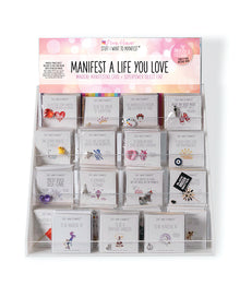  Warm Human Mini Cards w/Charms - Display of 16 Cards (12 of each style)