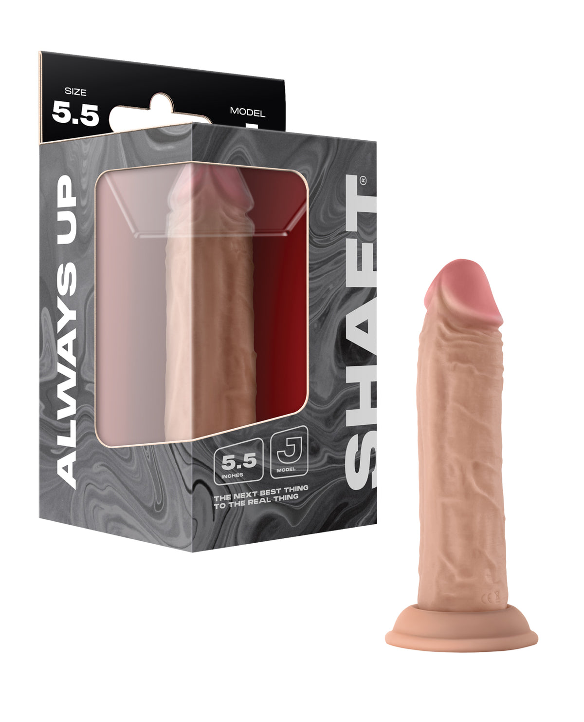 Shaft Model J Flexskin Liquid Silicone 5.5" Dong  - Pine
