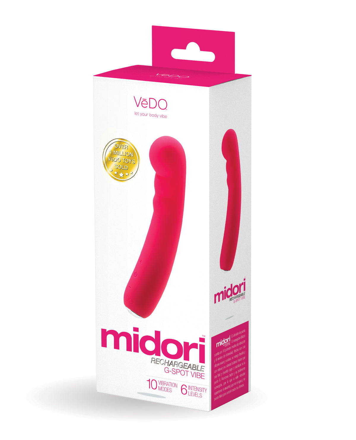 VeDO Midori Rechargeable G Spot Vibe - Foxy Pink