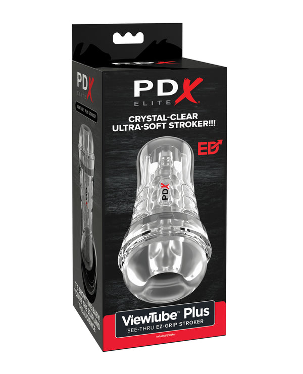 PDX Elite ViewTube See-Thru EZ-Grip Stroker - Clear