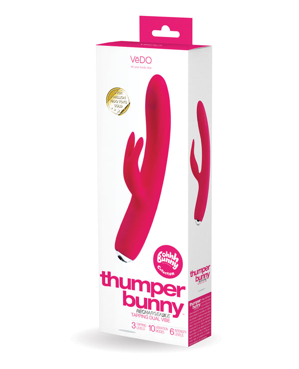 VeDO Thumper Bunny Rechargeable Dual Vibe - Pretty in Pink
