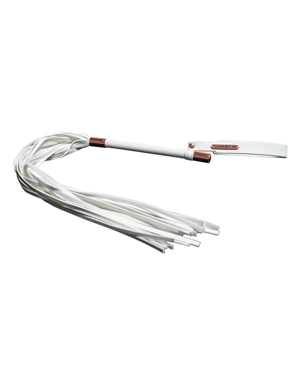 Pleasure Collection Matte Finish Whip - White/Rose Gold
